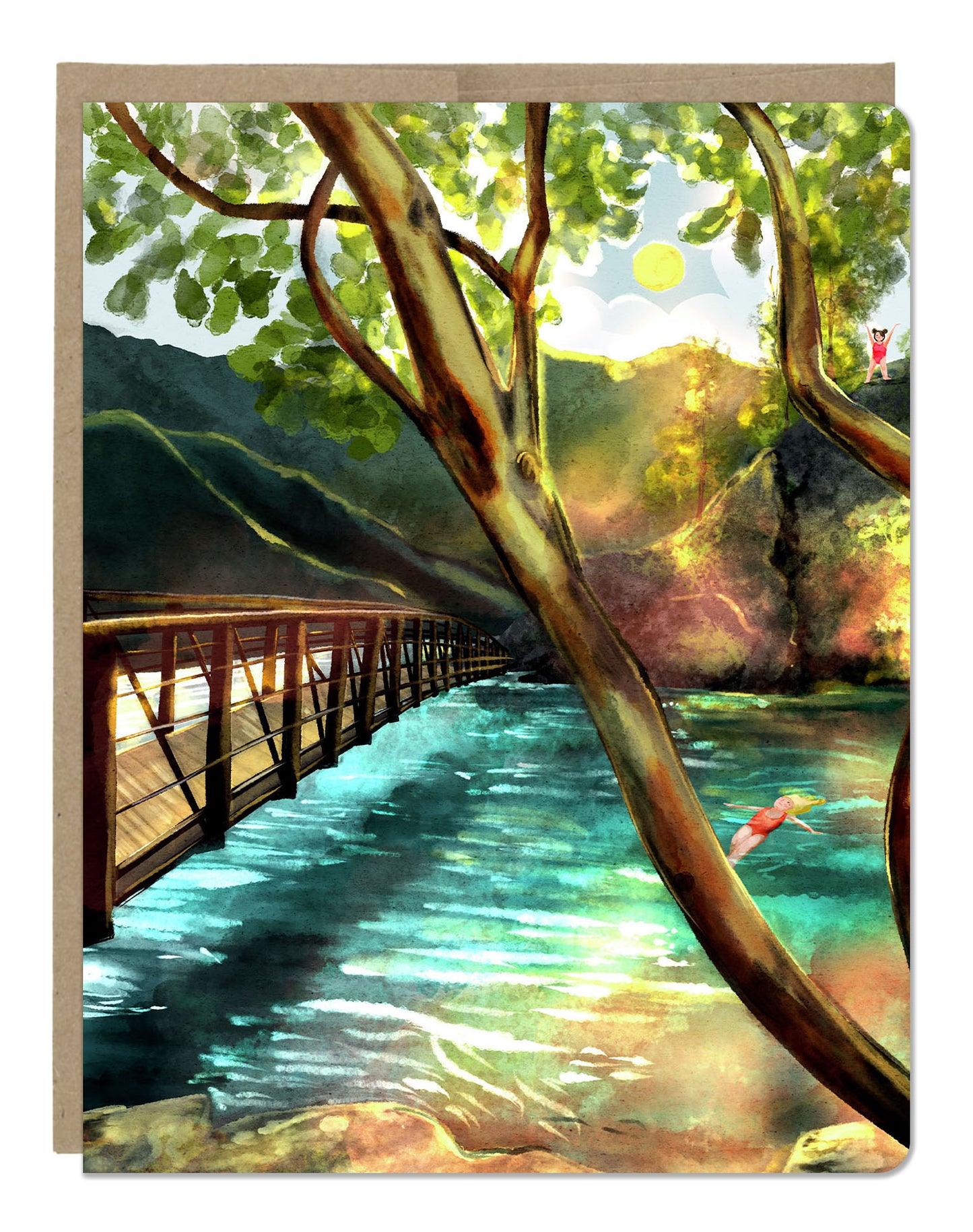 Devil's Punchbowl Greeting Card