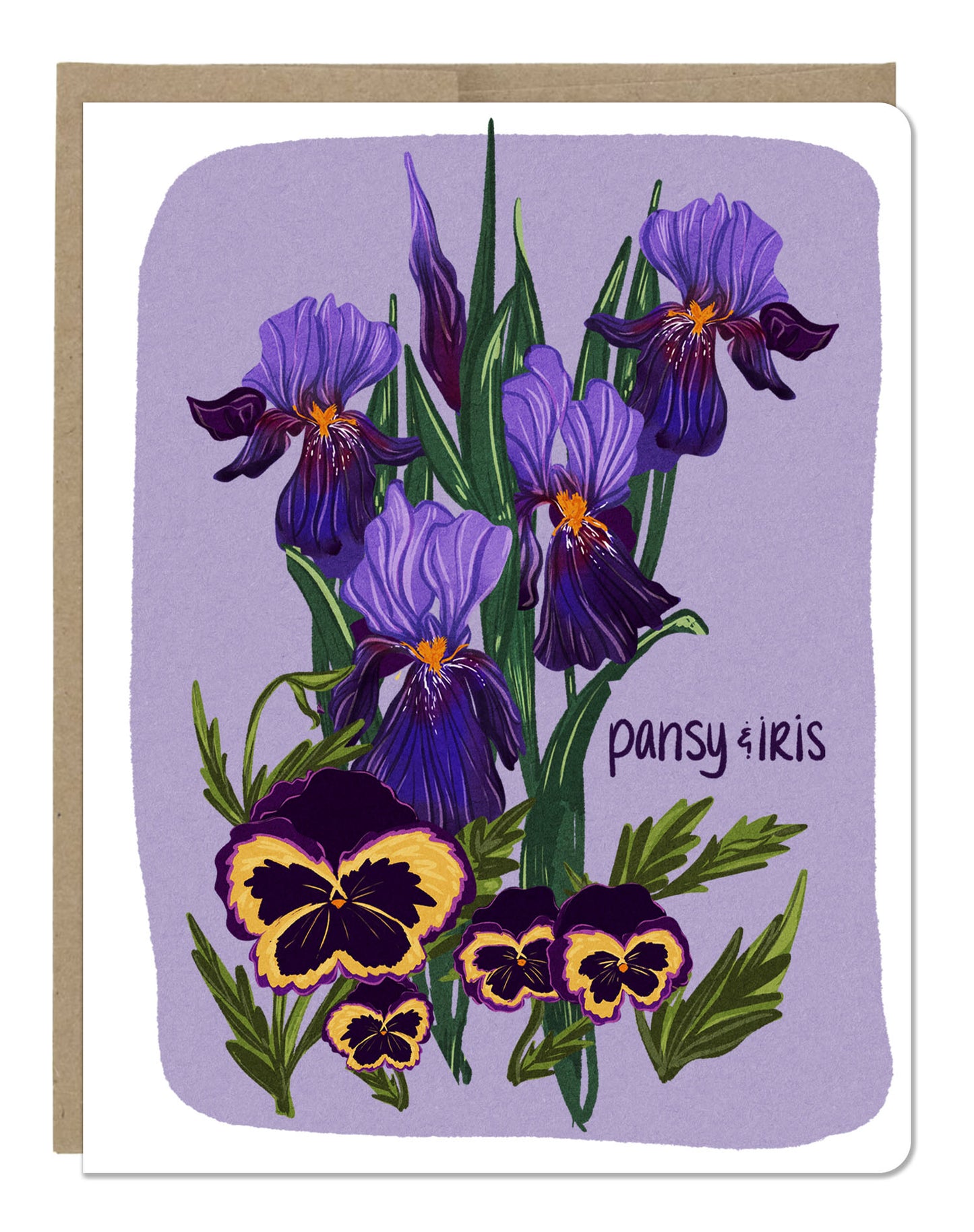 February Birth Month Flower Pansy/Iris