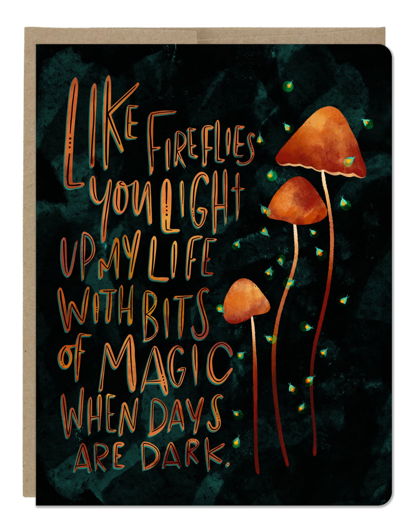 Fireflies Greeting Card