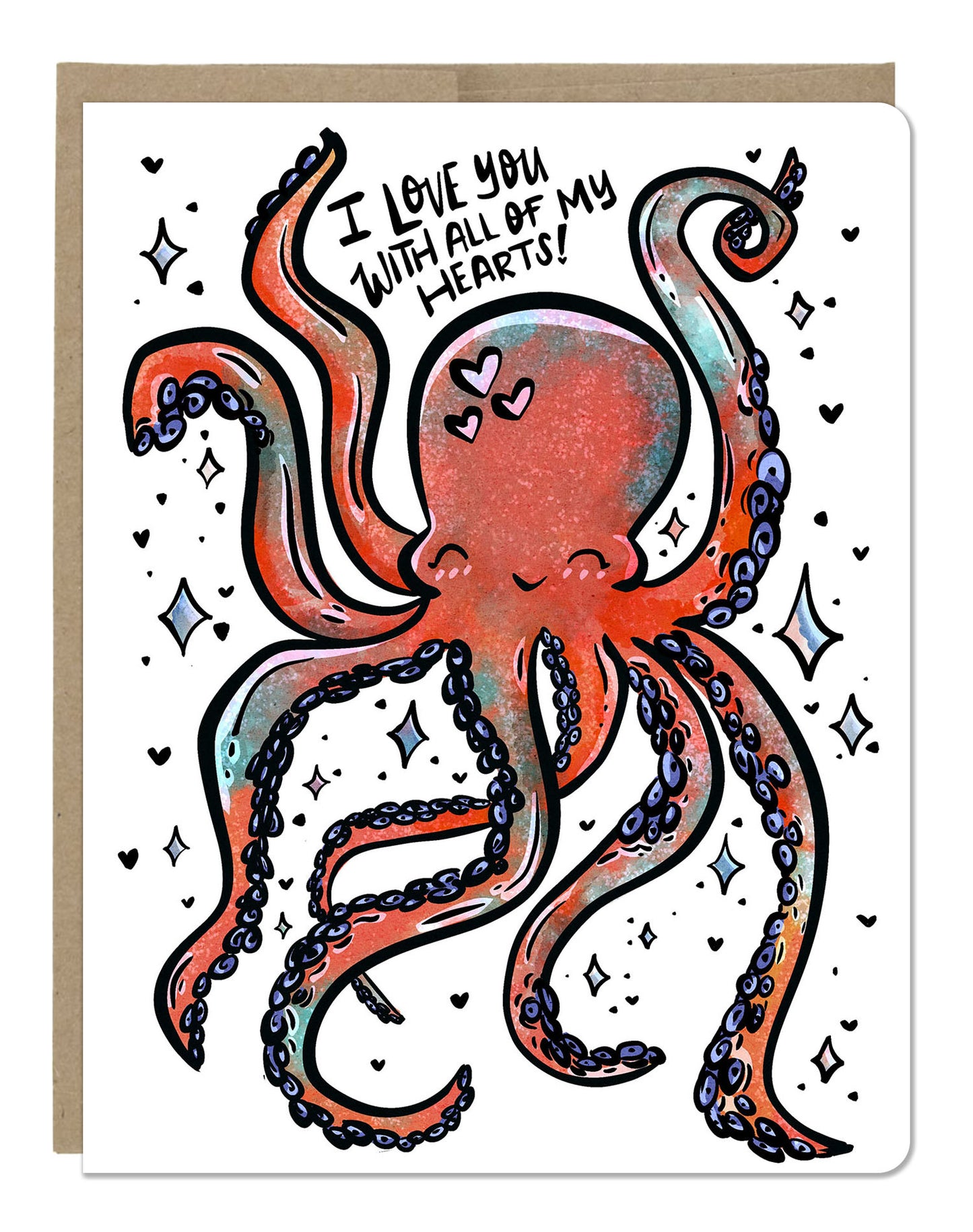 Octopus Greeting Card