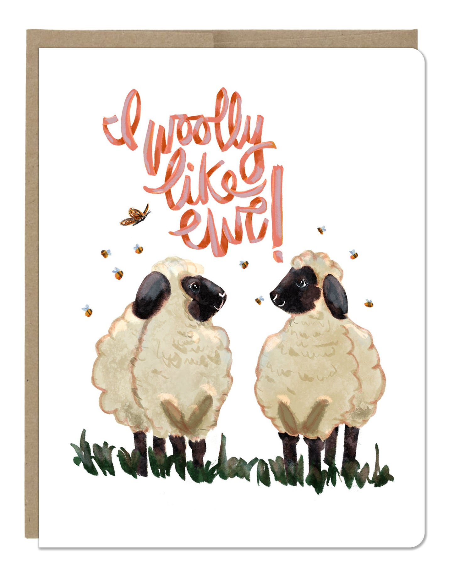 I Woolly Like Ewe Greeting Card