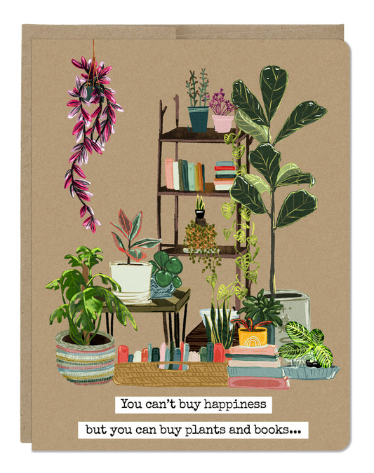 Books and Plants Card