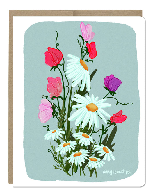 April Birth Month Flower Daisy / Sweet Pea