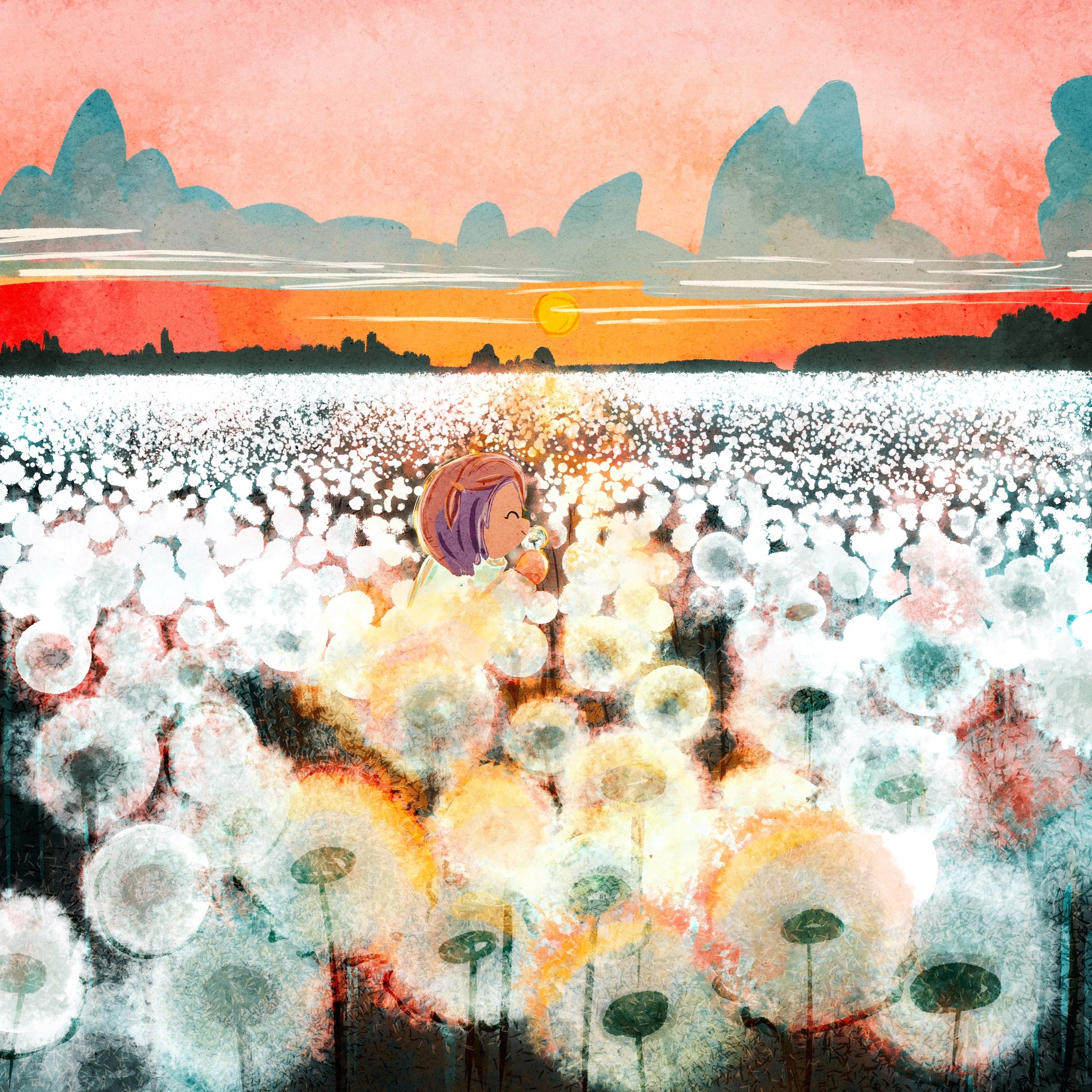 dandelion field image 0