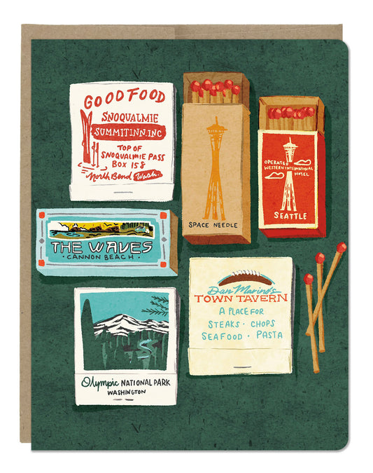 Matchbooks Greeting Card