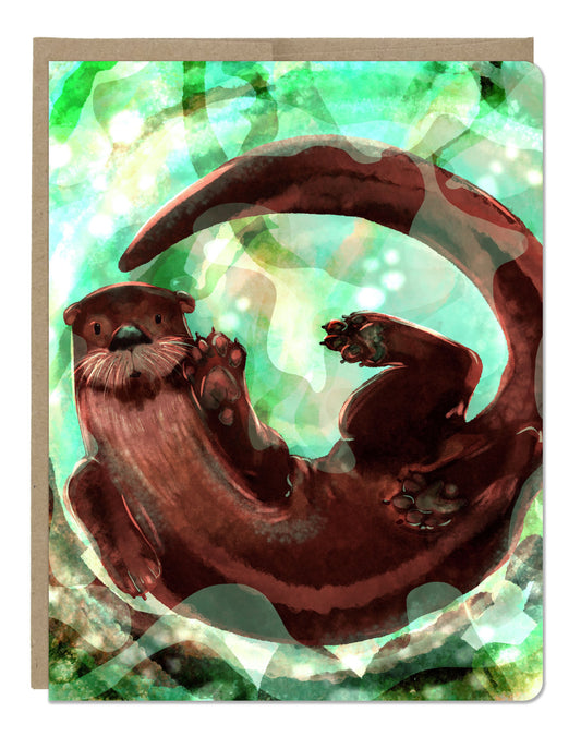 Otter Greeting Card