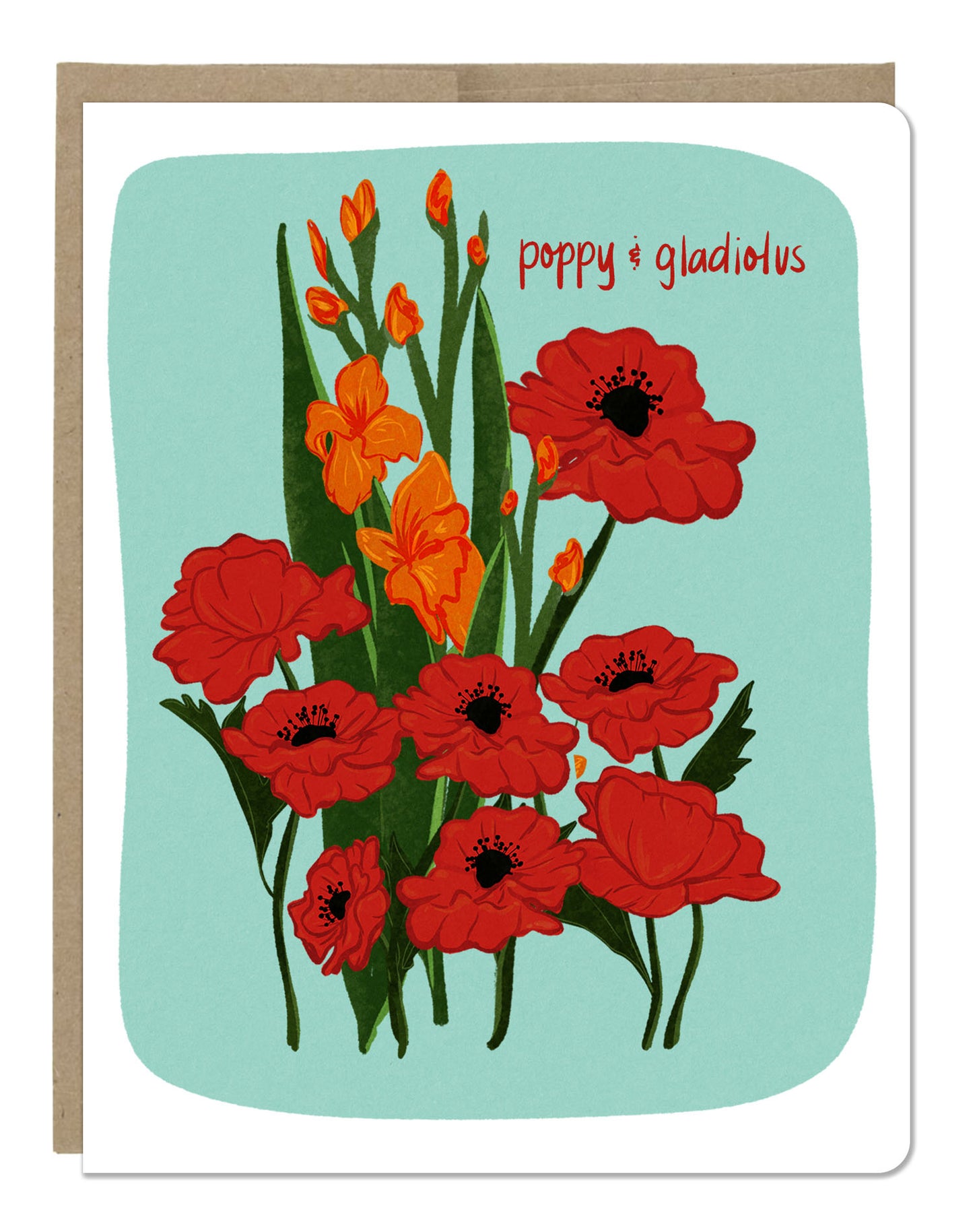 August Birth Month Flower Poppy / Gladiolus