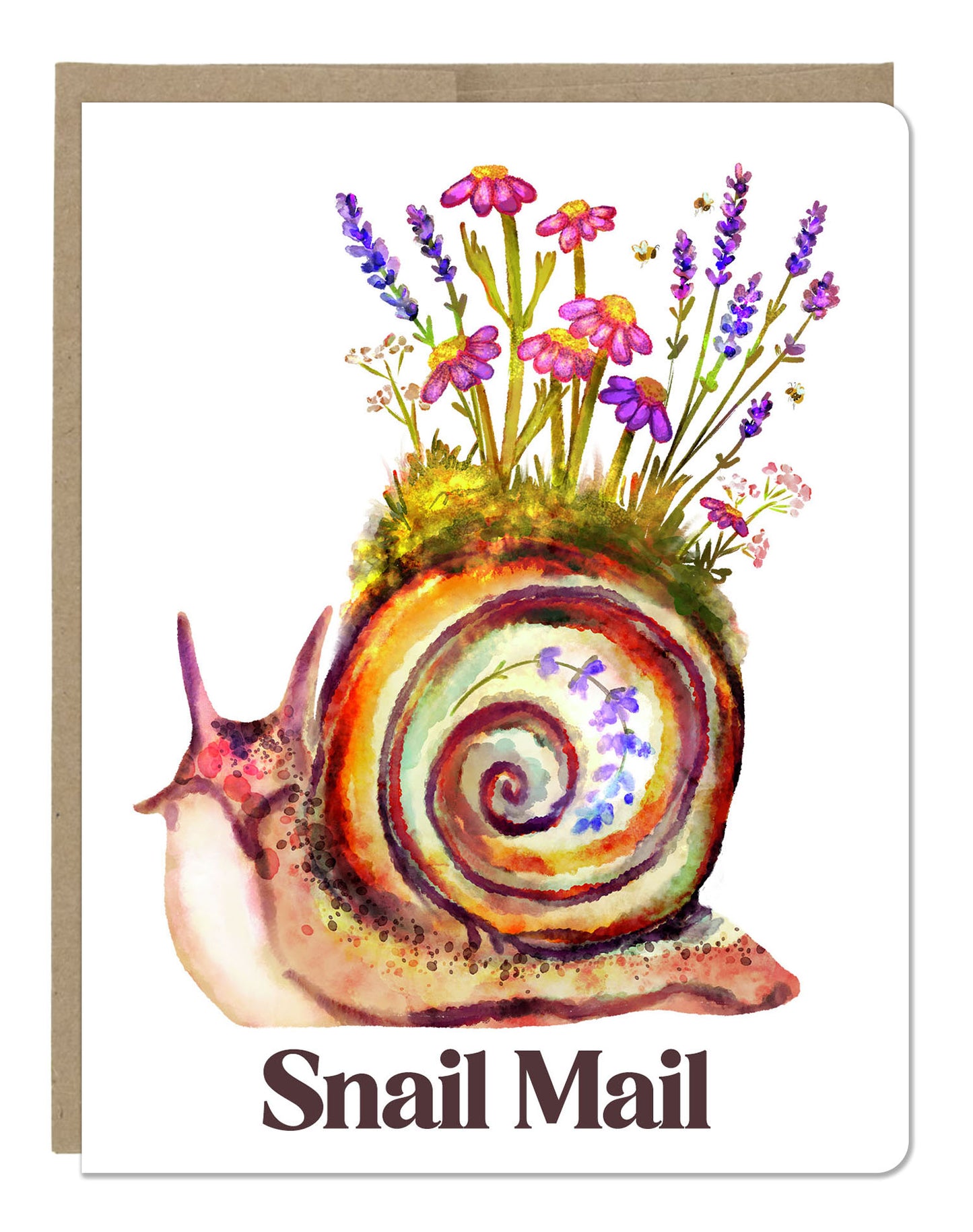 Snail Mail Greeting Card